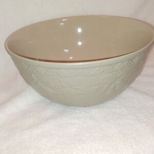 Faria & Bento Les Fruits Collection Lg 10" Serving Bowl Green Stoneware Portugal